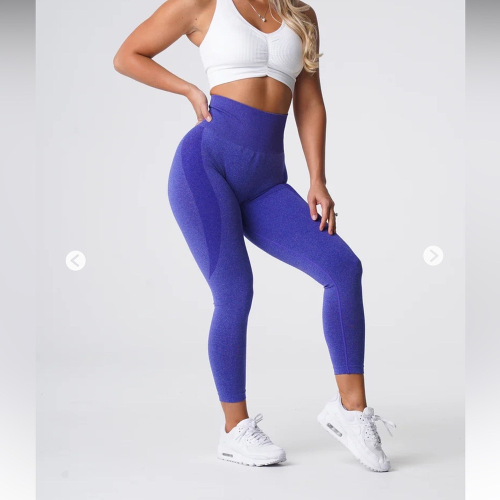 Electric Blue Contour Seamless Leggings